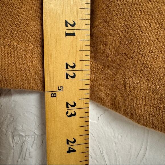 Reformation Brown Organic Cotton Blend V Neck Sweater Women S Bell Sleeve Luxury - Picture 8 of 11